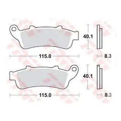 Brzdové destičky TRW LUCAS MCB704 (KH261) (TRW LUCAS KLOCKI HAMULCOWE KH261 KH281 ORGANIC HONDA 