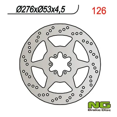 Brzdový kotouč NG Brakes NG126 (NG brzdový kotouč zadní HONDA NTV 650 88-97 (276X53X4,5))