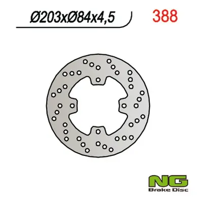 Brzdový kotouč NG Brakes NG388 (NG brzdový kotouč zadní YAMAHA TZR 50/MBK 50 (203X84X4,5))