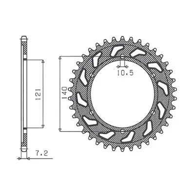 Rozeta SUNSTAR SUN1-4536-45 (443345JT) (SUNSTAR rozeta 4433 45 (443345JT))