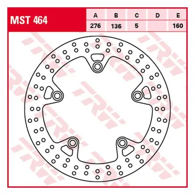 Brzdový kotouč TRW LUCAS zadní MST464 (TRW LUCAS ZF brzdový kotouč zadní BMW R 1200GS/ADV/R/RS/R