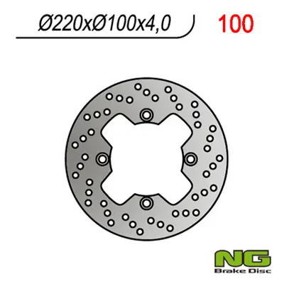 Brzdový kotouč NG Brakes NG100 (NG brzdový kotouč zadní KAWASAKI ZX 6R 98-07, ZX10R, ER6F/N, KLE