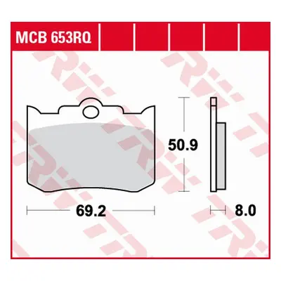 Brzdové destičky TRW LUCAS MCB653RQ (KH216) (TRW LUCAS ZF brzdové destičky KH216 organické SPORT