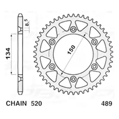 ozubené kolo 489 51 (JTR460. 51) - (48951G) (ozubené kolo 489 51 (JTR460. 51) - pro motocykly KA