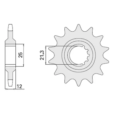 Řetězové kolo přední CHT 82313K (A4250823130, 82313JT) (CHT řetězové kolo přední 823 13 (A425082