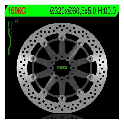 Brzdový kotouč přední NG NG1596G (NG brzdový kotouč přední KTM DUKE 390 / ABS 17, RC 250 / 390 /