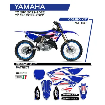 Sada samolepek (dýhy) UFO AD047999 (UFO sada samolepek (dýhy) YAMAHA YZ 125/250 22 PATRIOT barva