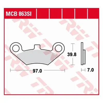 TRW ZF brzdové destičky KH453 sintrované OFFROAD QUADZILLA 500 06-, přední, CF MOTO 500 (TRW ZF 