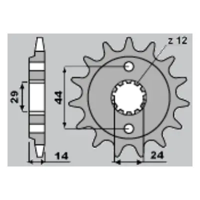 Ozubené kolo přední CHT 34815K (A4240314150) (CHT ozubené kolo přední 348 15 (A4240314150))