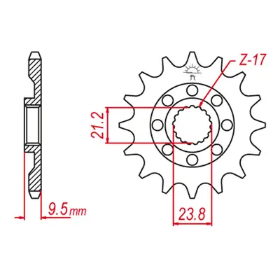 Ozubené kolo přední GROSSKOPF 213315G (JTF1441.15) (GROSSKOPF ozubené kolo přední 2133 15 (JTF14