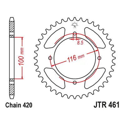 Rozeta JT SPROCKETS JTR461.47 (46747JT) (JT rozeta 467 47 (46747JT))