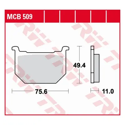 Brzdové destičky TRW LUCAS MCB509 (KH051) (TRW LUCAS ZF brzdové destičky KH051 organické GN 250 