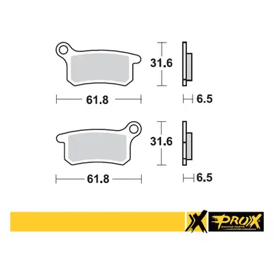 Brzdové destičky PROX 37.109202 (PROX brzdové destičky KH357 KTM SX 65 02-20 přední)