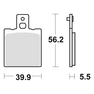 Brzdové destičky TRW LUCAS MCB553 (KH47/2) (TRW LUCAS KLOCKI HAMULCOWE KH47/2 ORGANIC YAMAHA TZR