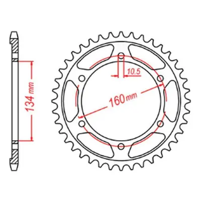 Rozeta MTX 11-MBW-42 (PC37, JTR1307.42) (MTX PARTS rozeta 4405 42 (PC37) (JTR1307.42))