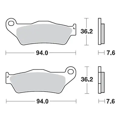 Brzdové destičky MOTO-MASTER 093011 (MOTO-MASTER brzdové destičky KH181 SINTER METAL 11 (sinterp