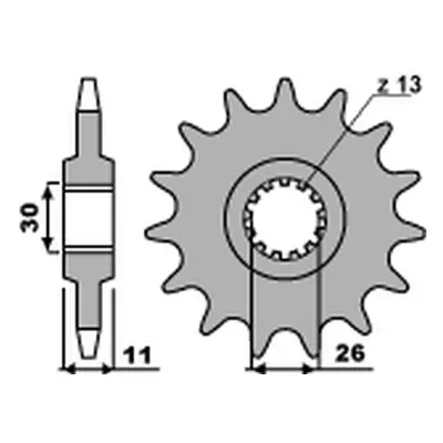 Řetězové kolo přední PBR 579 18 18NC (JTF579.18, STD.+1) (PBR řetězové kolo přední 579 18 18NC (