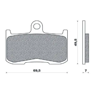 BRENTA brzdové destičky KH347 sintrované barva zlatá přední (FT 4120) (BR4120) (BRENTA brzdové d