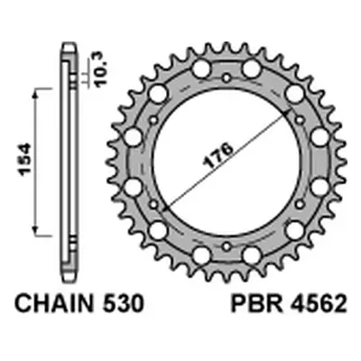 Rozeta PBR 456243C45 (JTR1340.43, STD.-1) (PBR rozeta 4562 43 C45 (JTR1340.43) otvor-10,5mm (STD