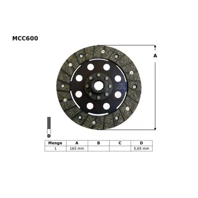 TRW ZF spojkový kotouč BMW R45 81-86, R 65 85-93, R 80 / 100 80-96, (EBS6601) (MCC600) (TRW ZF s