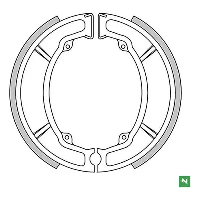 Brzdové čelisti - pakny NEWFREN GF1158 (NEWFREN brzdové čelisti - pakny SUZUKI RM 250 80-86; RM 