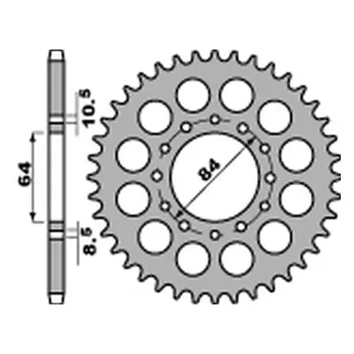 Rozeta PBR 81141C45 (JTR814.41) (PBR rozeta 811 41 C45 (JTR814.41))