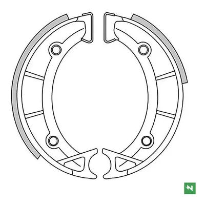Brzdové čelisti - pakny NEWFREN GF.0262 (NEWFREN brzdové čelisti - pakny APRILIA SCARABEO 50 93 