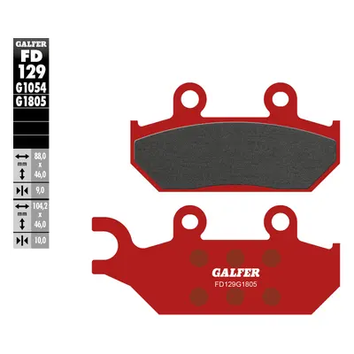 Brzdové destičky Galfer FD129G1805 (KH172) (GALFER brzdové destičky KH172 polokovové)