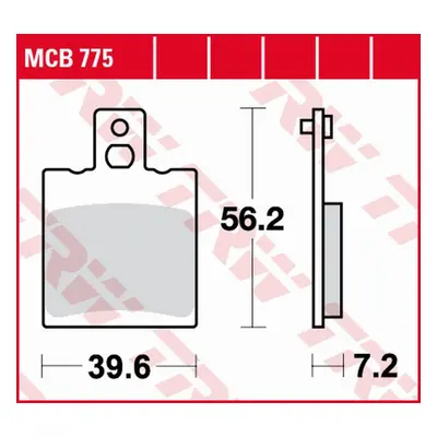 TRW ZF brzdové destičky KH47 organické APRILIA RS 125 EXtremA 92-06 zadní (TRW ZF brzdové destič