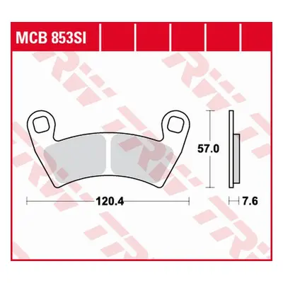 TRW ZF brzdové destičky KH452 sintrované OFFROAD POLARIS RANGER 400 10-, 500 08-, 700 08-09, 800