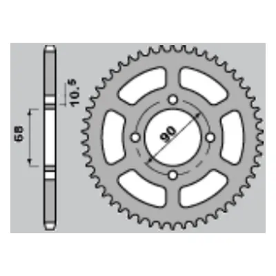 CHT rozeta 243 53 HONDA MTX125R 83-94 (241-53) (JTR241.53) (CHT rozeta 243 53 HONDA MTX125R 83-9