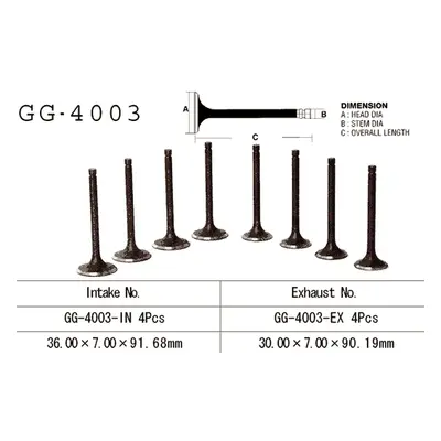 Sací ventil VESRAH GG-4003-IN (VESRAH sací ventil KAWASAKI KZ 1000/Z1R 77-81 (12004-017,12004-10