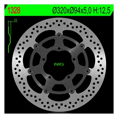 Brzdový kotouč NG Brakes NG1328 (NG přední brzdový kotouč HONDA VFR 1200F / DCT 10-17 (320X94X5,