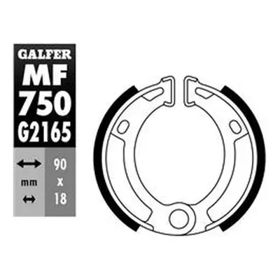 Brzdové čelisti - pakny zadní GALFER MF750G2165 (GALFER brzdové čelisti - pakny zadní MBK MOTOBE