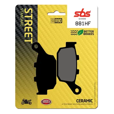 SBS brzdové destičky KH496 STREET STANDART keramické barva černá HONDA CBR250/300/650, CB500/650