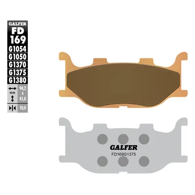 Brzdové destičky Galfer FD169G1375 (KH199) (GALFER brzdové destičky KH199 sintrované barva zlatá