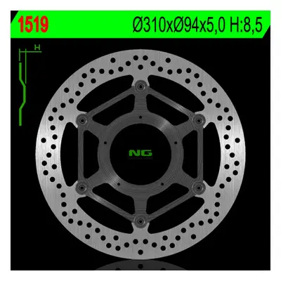 Brzdový kotouč NG Brakes NG1519 (NG brzdový kotouč přední HONDA VFR 800X CROSS RUNNER 15-17, VFR