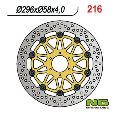 Brzdový kotouč NG Brakes NG216 (NG přední brzdový kotouč HONDA CBR 600/900, VTR 1000F (296X58X4)