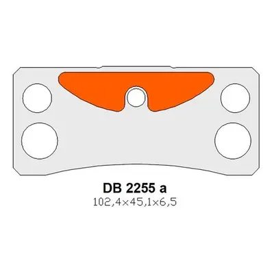 Brzdové destičky levý přední DELTA BRAKING DB2255OR-D (DELTA BRAKING brzdové destičky levý předn