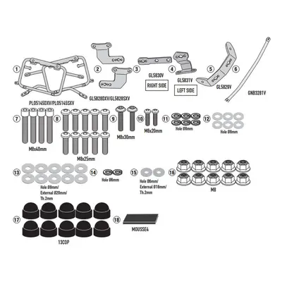 Boční nosič kufru KAPPA KLO5145CAM (KAPPA boční nosič kufru MONOKEY CAM SIDE BMW F 900 GS 24-, p