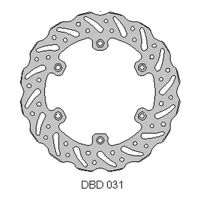 Brzdový kotouč zadní DELTA BRAKING ONL_DBD031G (DELTA BRAKING brzdový kotouč zadní YAMAHA WR 125