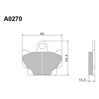 Brzdové destičky NISSIN A0270 (NISSIN brzdové destičky KH81 PREMIUM SEMI-METALLIC (sintrované )