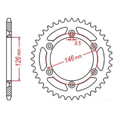 Rozeta MTX 11-402-44 (JTR808.44) (MTX PARTS rozeta 808 44 (JTR808.44))