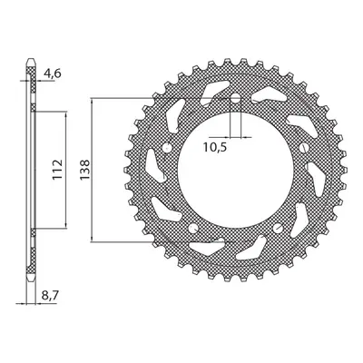 Rozeta SUNSTAR SUN1-8482-48 (JTR1873.48, 438348) (SUNSTAR rozeta 4383 48 (JTR1873.48) (438348))