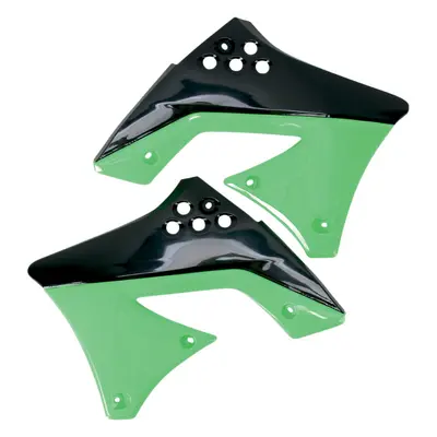 Kryty chladiče UFO KA04712999 (UFO kryty chladiče KAWASAKI KXF 250 09-11 barva (černá/zelená))