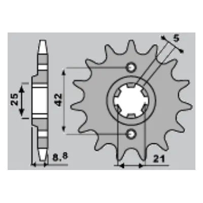 PBR ozubené kolo 507 14 18NC (Přední ozubené kolo PBR 507 14 18NC)