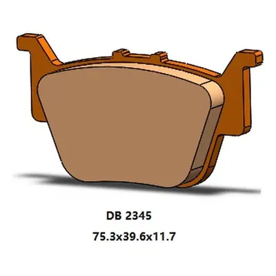 Brzdové destičky DELTA BRAKING DB2345OR-D (DELTA BRAKING brzdové destičky KH714 zadní KH714 HOND