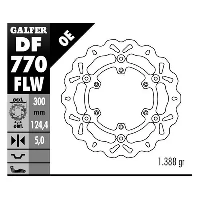 Brzdový kotouč přední GALFER DF770FLW (GALFER brzdový kotouč přední KTM 950/990 ADVENTURE 02-11,