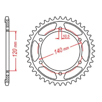 Rozeta MTX 11-ZZR-42 (JTR499.42) (MTX PARTS rozeta 498 42 (JTR499.42))