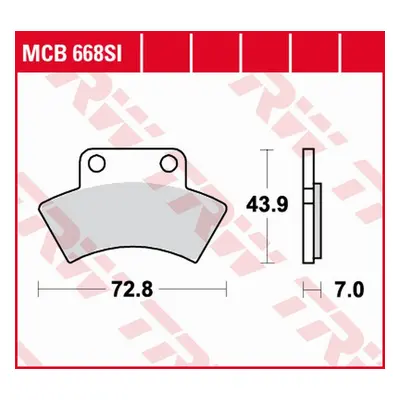 TRW ZF brzdové destičky KH232 sintrované OFFROAD CF MOTO CF 500 TERRALANDER 11-13, RANGER 500 10